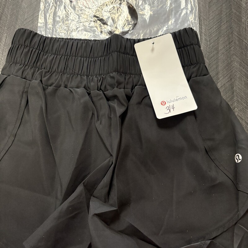 Black Designer Shorts, Size: 10