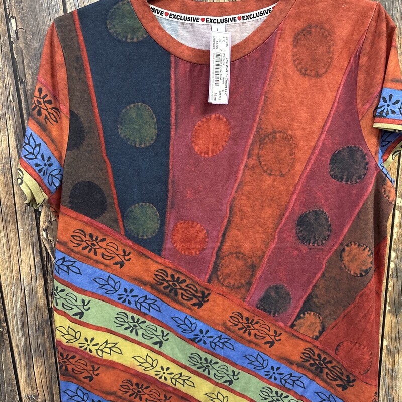 Colorful Stripe Shirt, Size: L