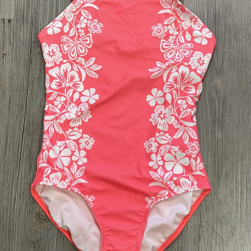 Old Navy Bathing Suit, Floral, Size: 8Y
