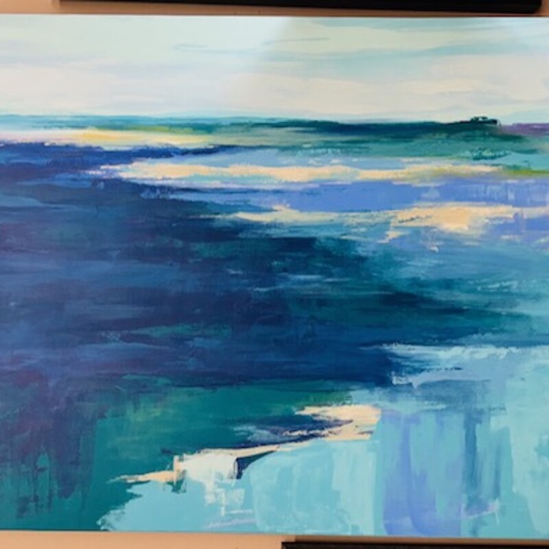 Abstract Mod Ocean Canvas
