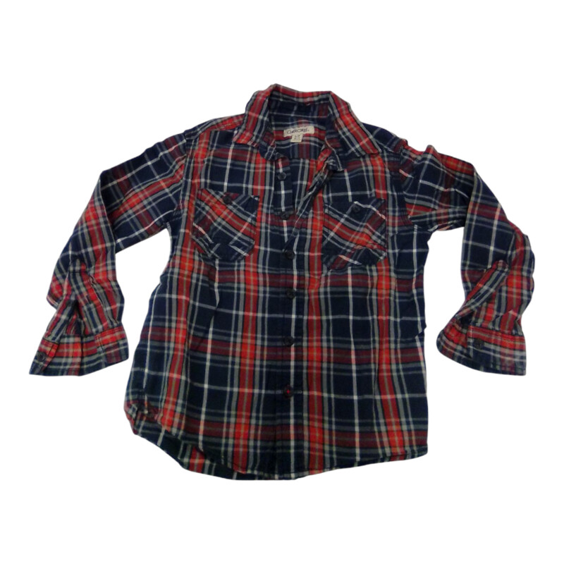 Long Sleeve Shirt: Plaid