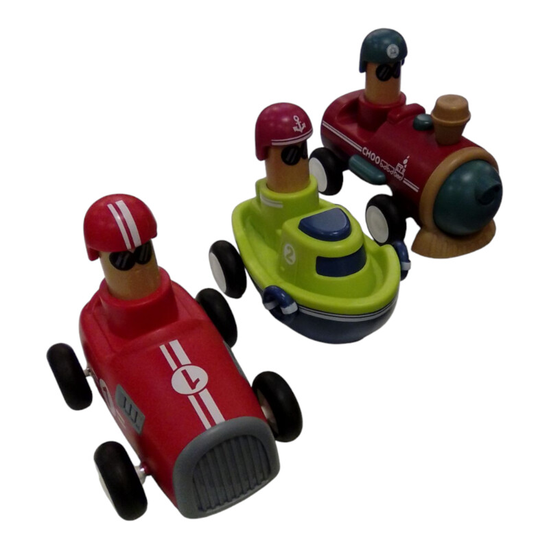 3pc Push Cars