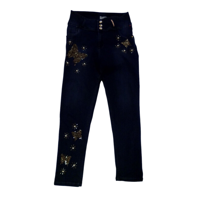 Pants: Denim Butterflies