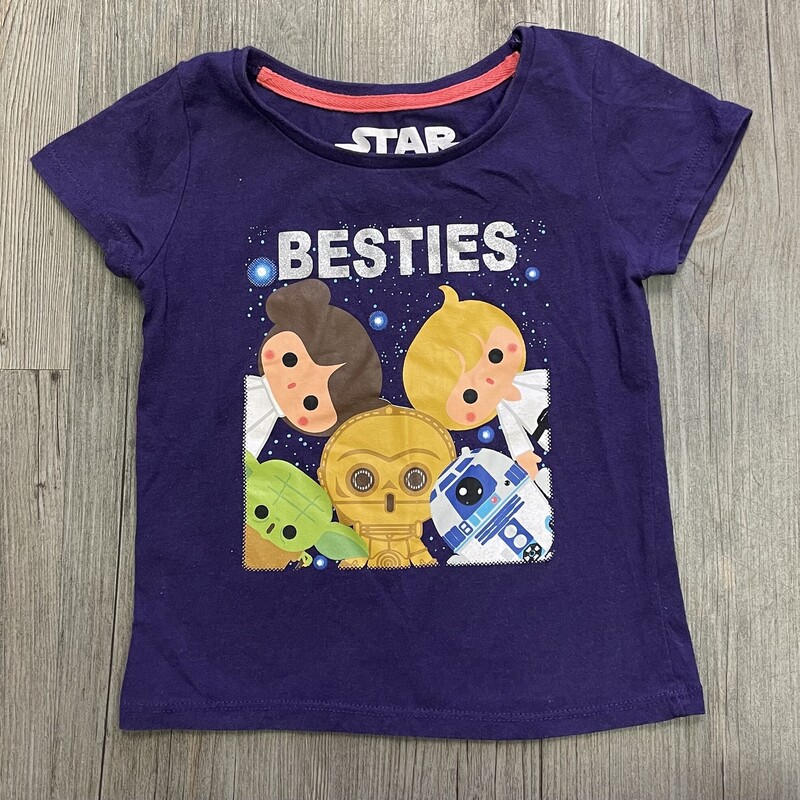 Star Wars Tee, Purple, Size: 5Y