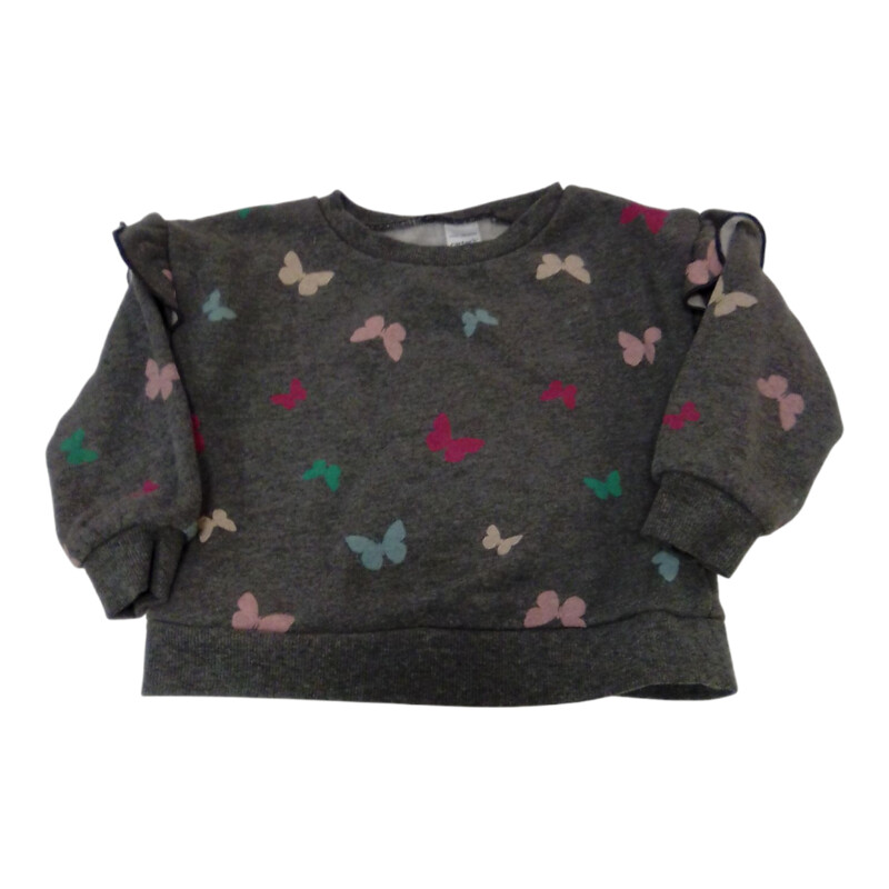 Sweater: Grey/Butterflies