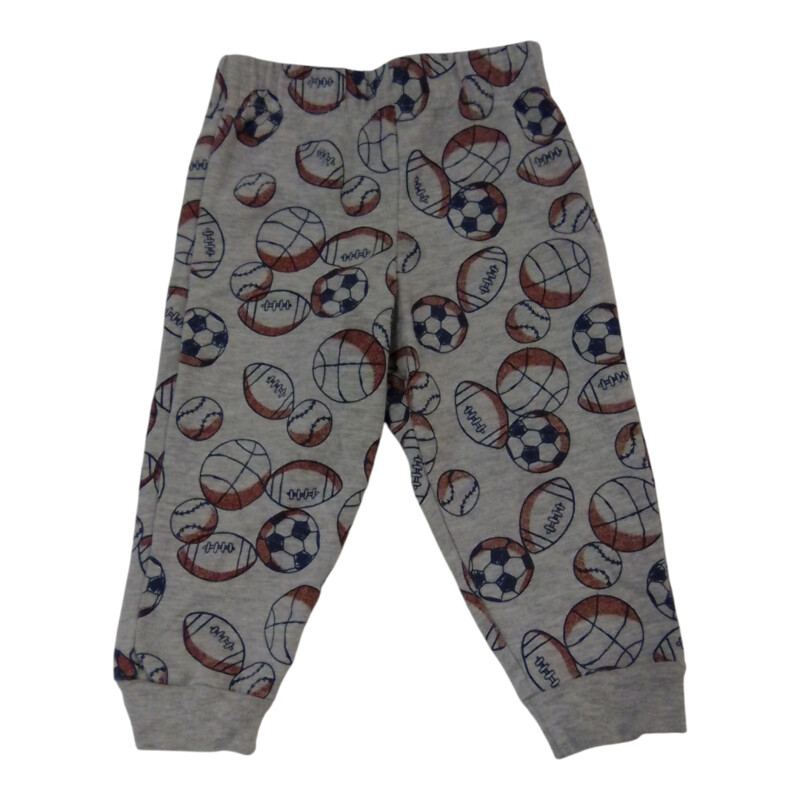 Pants: Gray Sports Balls