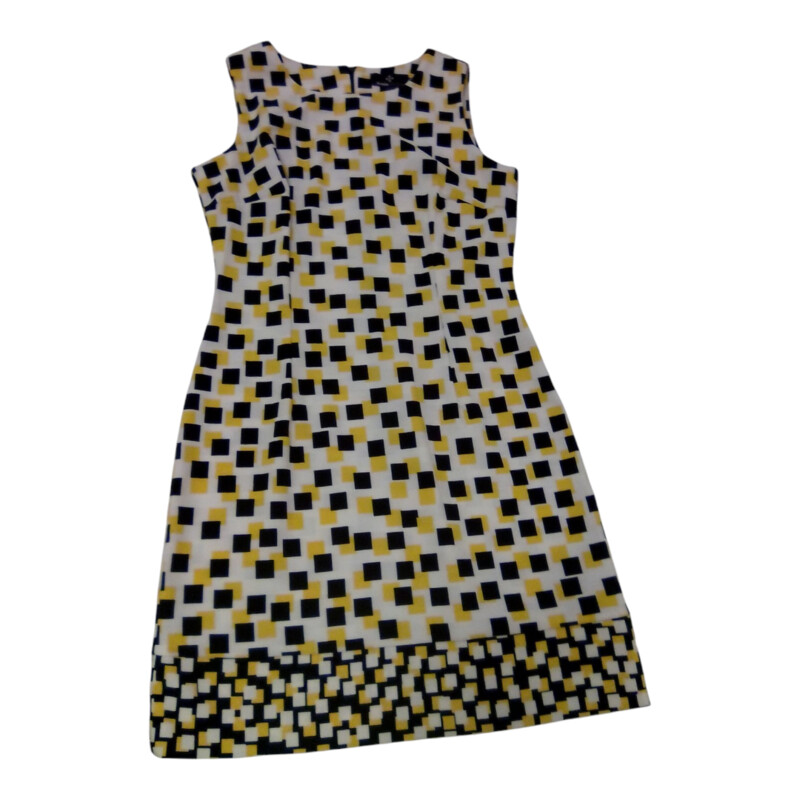 Dress: Yellow/Black Squar