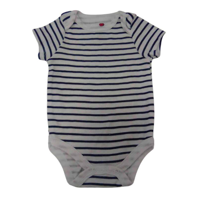 Onsie: White/Blue Stripes