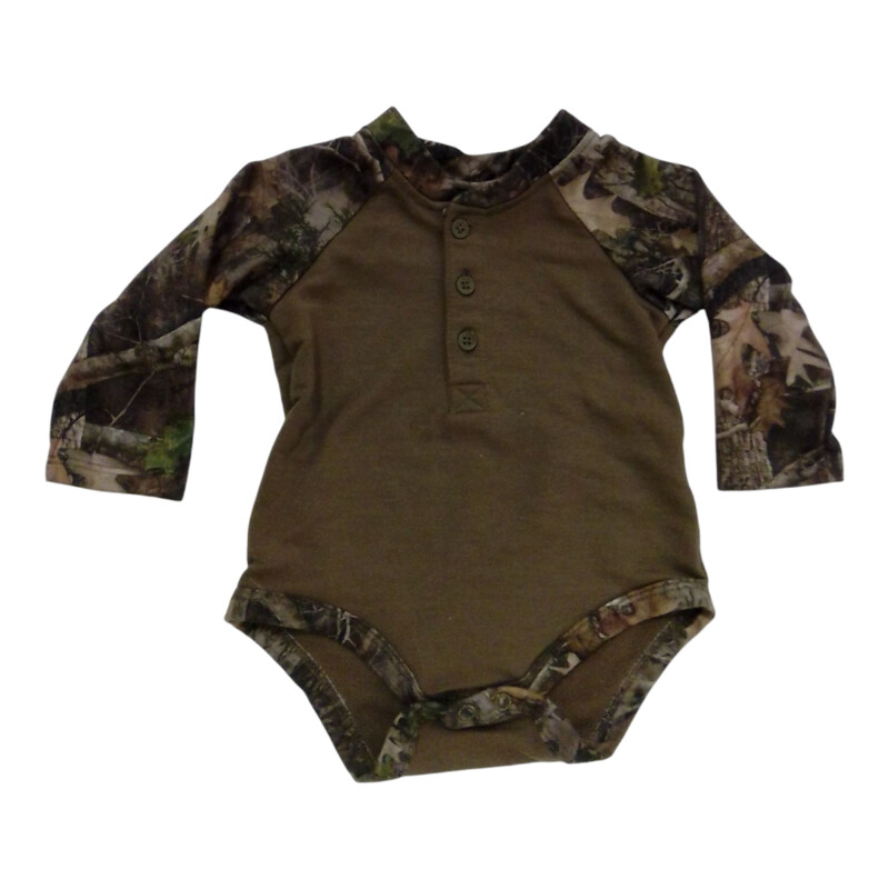 LS Onesie: Camo / Brown