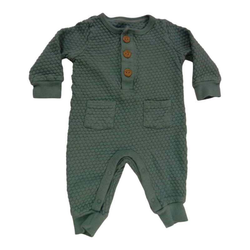 Romper: Blue W Texture
