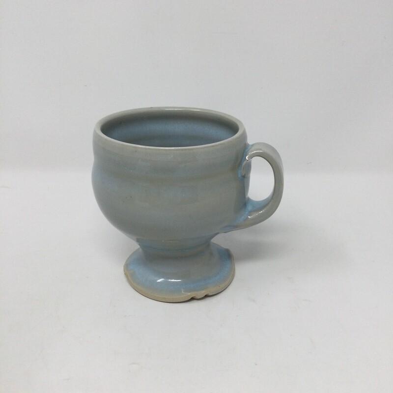Artisan Pottery Mug,
Blue,
Size: 3.75 X 4 In