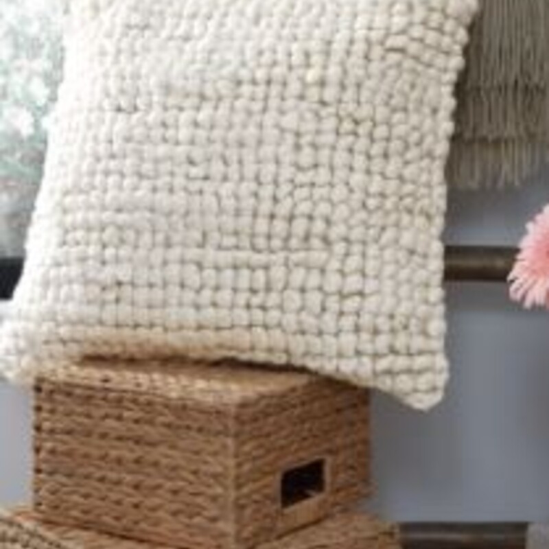 Cotton Nubby Down Pillow