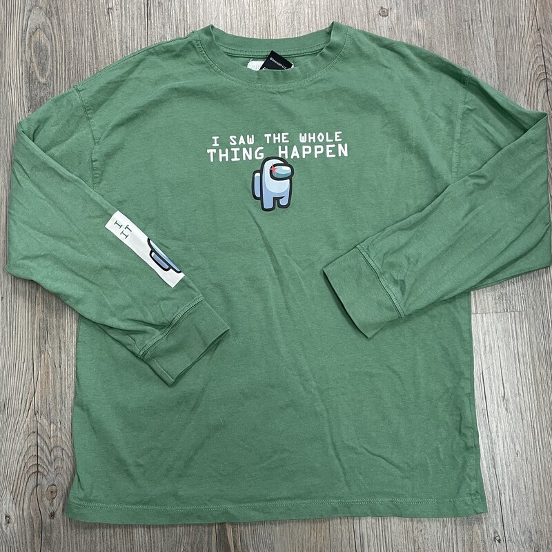 Zara Among Us LS, Green, Size: 11-12Y