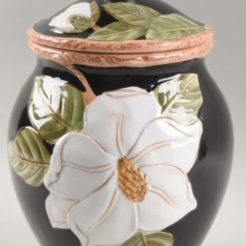 Magnolia Charm Lidded Jar
