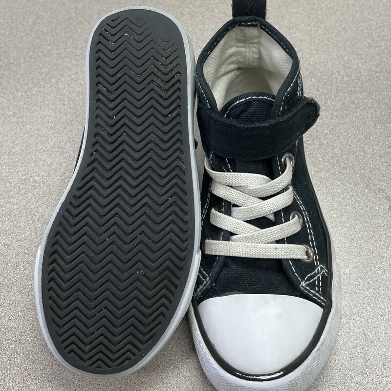 Hightop Shoes, Black, Size: 8T
