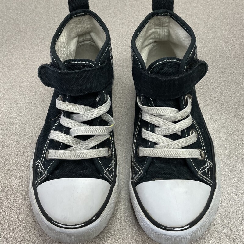 Hightop Shoes, Black, Size: 8T