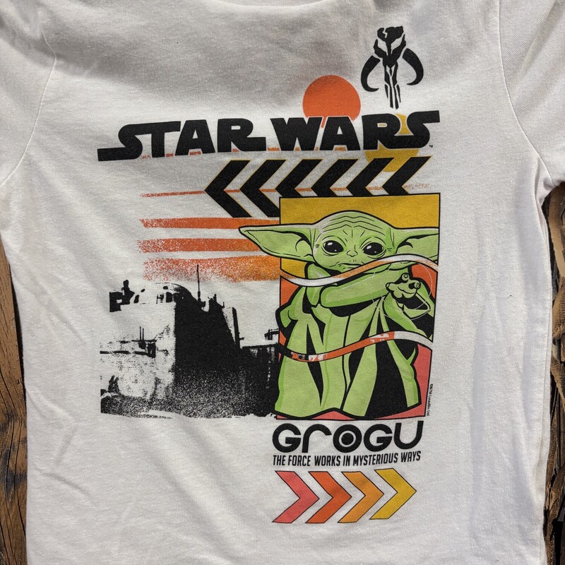 White Yoda Tee, Size: 6-7