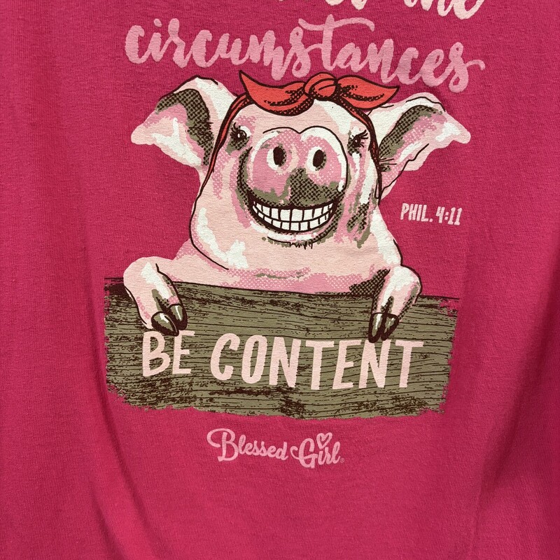 Pink Pig Tee, Size: L
