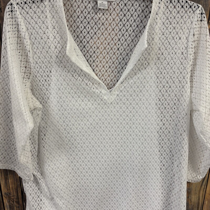 White Lace Liz Claiborne shirt, Size: XL