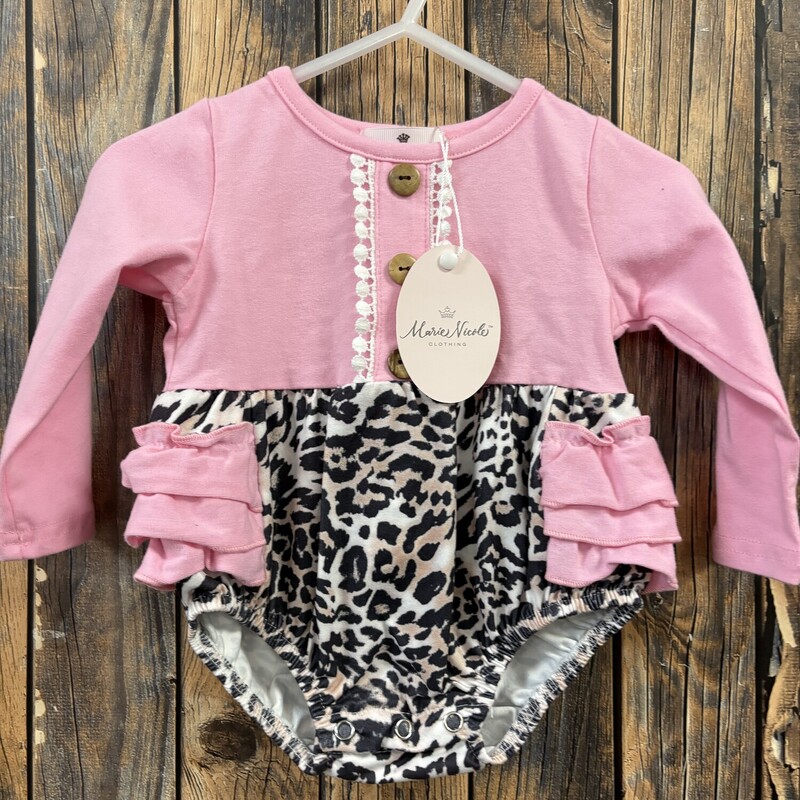 Nwt Pink Animal Print Out, Size: 3/6 Mo