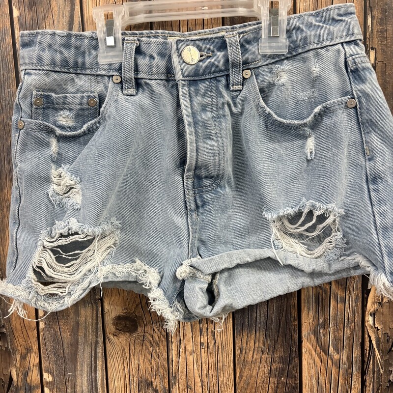 Jean Ripped Shorts, Size: 3