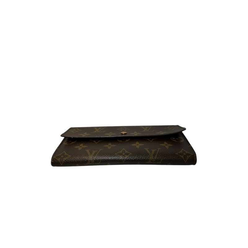 Louis Vuitton Empreinte Sarah Wallet NM Black<br />
<br />
Date Code: CA0187<br />
<br />
Dimensions:<br />
Base length: 7.5 in<br />
Height: 4 in<br />
Width: 1 in<br />
<br />
In good condition. Wear to the hardware and leather.<br />
<br />
Does not come with the original dust bag or box.