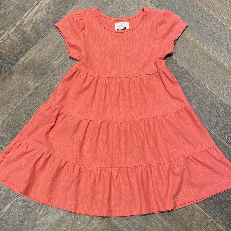 Vignette Dress, Coral, Size: 4Y