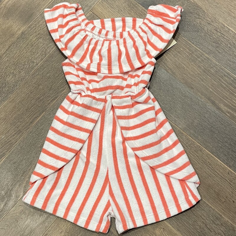 Vignette Terry Romper, Coral, Size: 4Y
NEW