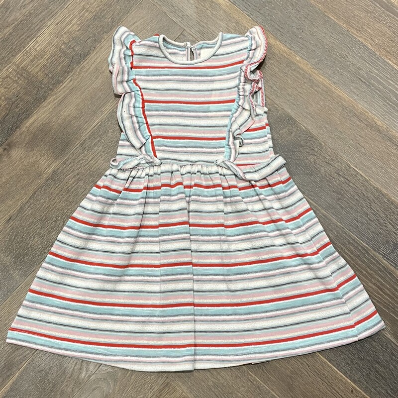 Vignette Terry  Stripe Dress, Multi, Size: 4Y
NEW
