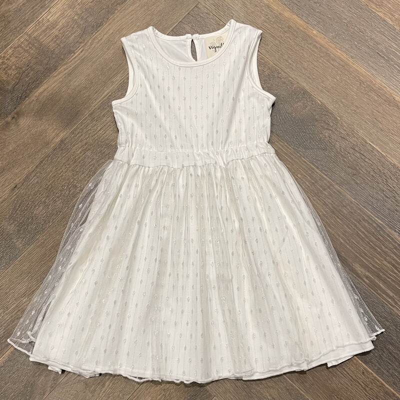 Vignette Dress, White, Size: 4Y
NEW
