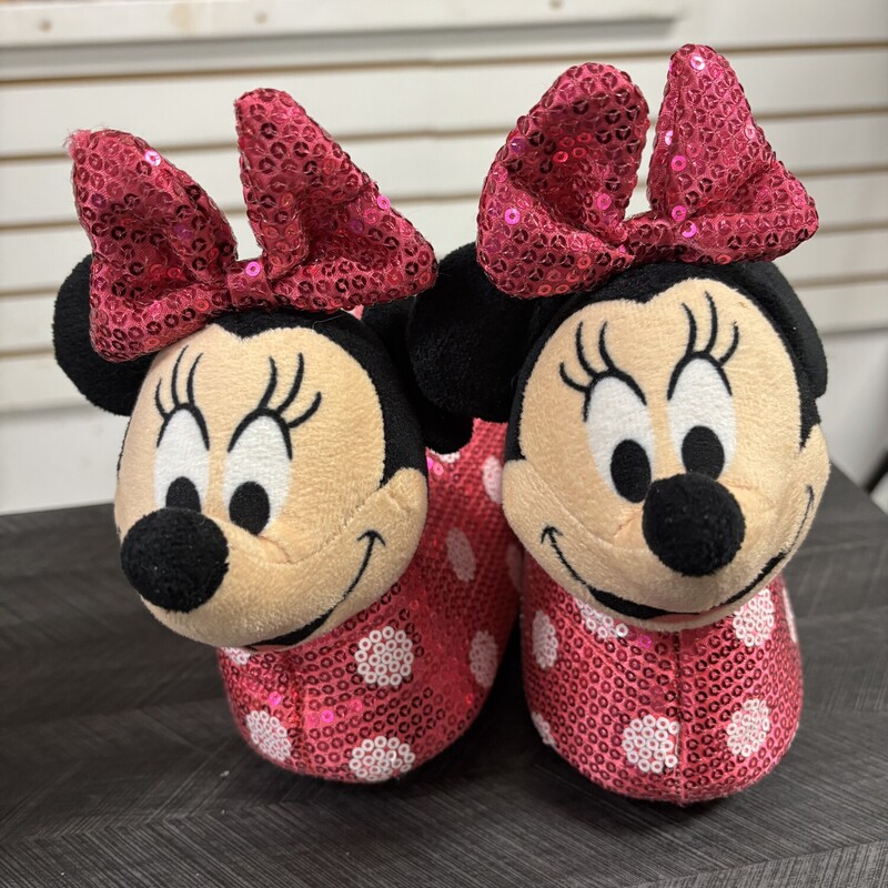 Minnie Mouse House Shoes, Size: 5-6c