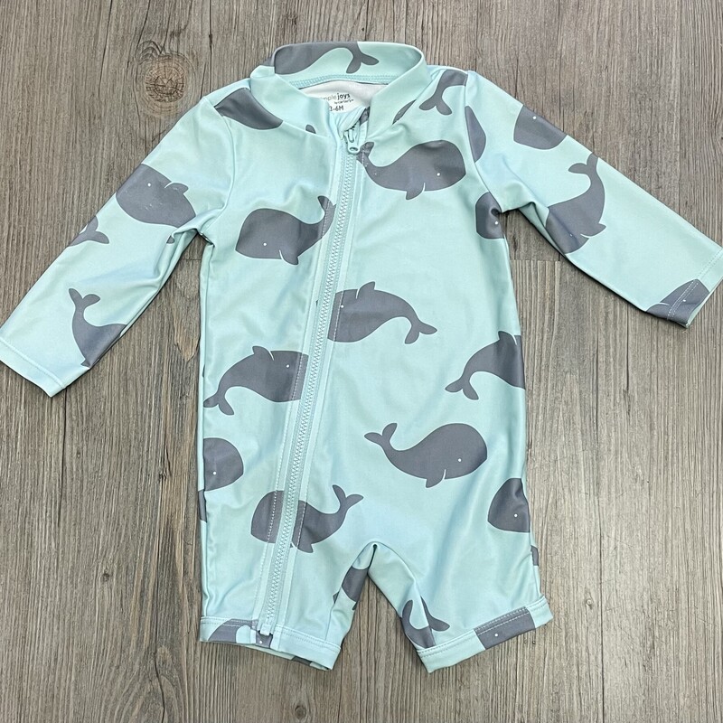 Carters Swim Suit, Blue, Size: 3-6M