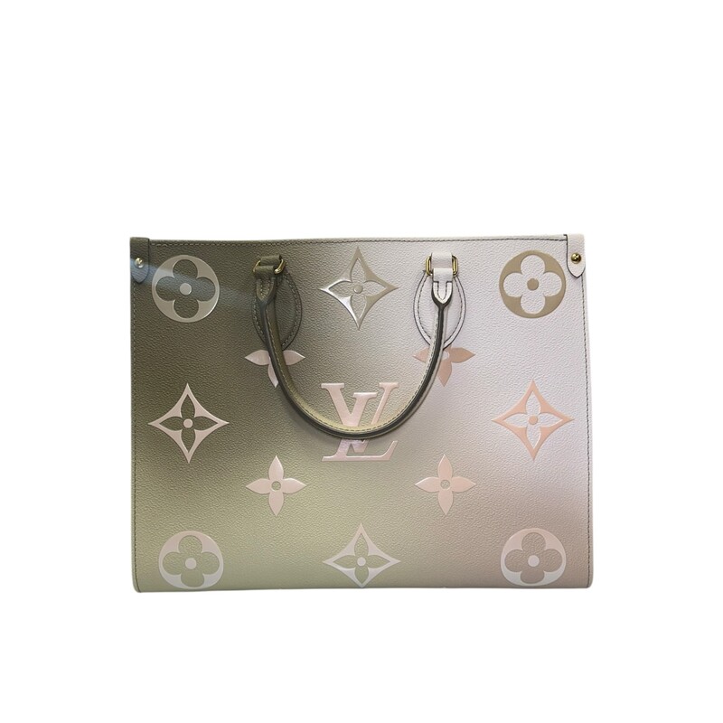 Louis Vuitton OntheGo MM Spring in the City<br />
<br />
Date Code: Chipped<br />
<br />
Dimensions:<br />
13.8 x 10.6 x 5.5 inches<br />
(Length x Height x Width)<br />
<br />
In verry good condition. Light wear to the interior.<br />
<br />
Does not come with the original dust bag or box.