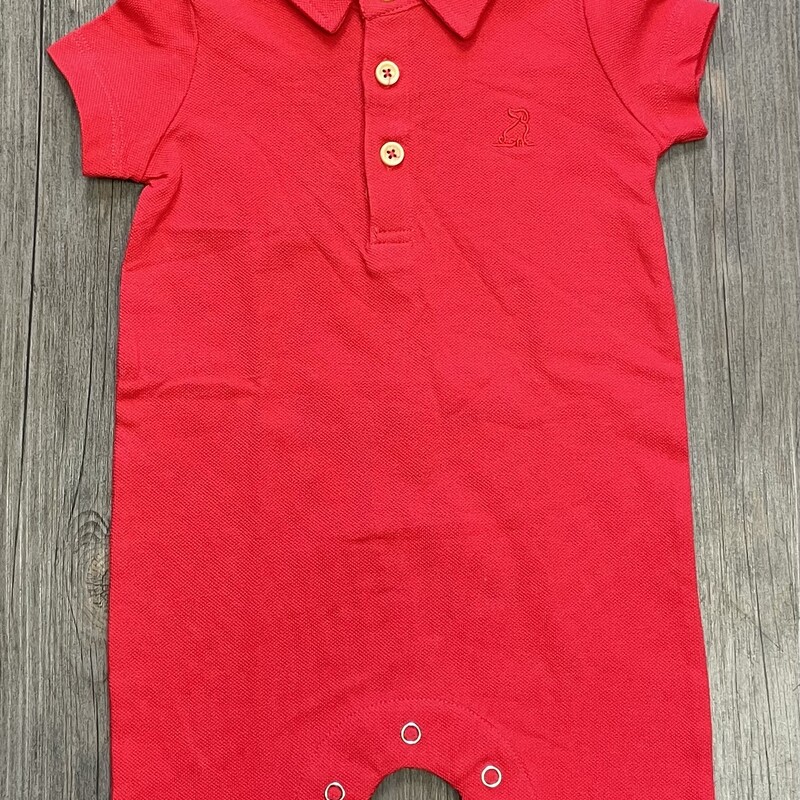 Me & Henry Polo Onesie Red, Size: 12-18M
NEW