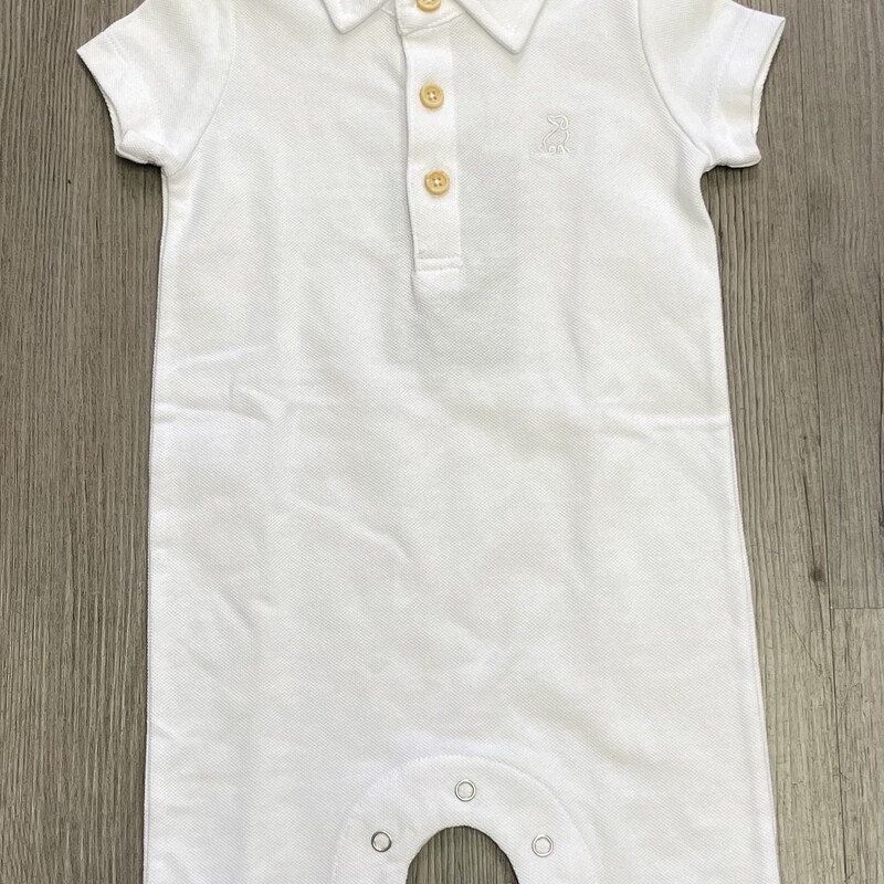 Me & Henry Polo Onesie White, Size: 12-18M
NEW