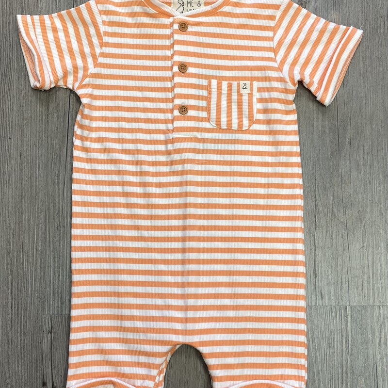 Me & Henry Romper, Coral, Size: 12-18M
NEW
