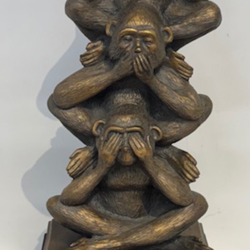 3 Wise Stacked Monkeys