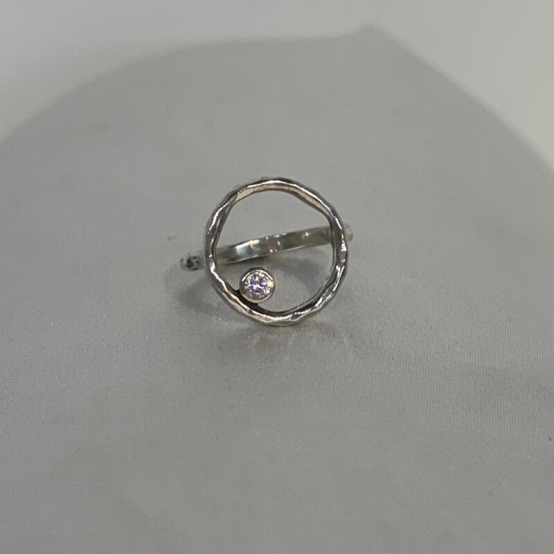 925 C&H Circle CZ Ring