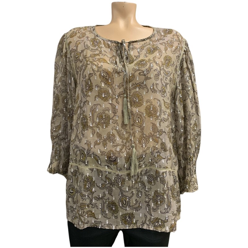 Repeat Silver Edition Top, Olvgrn/b, Size: M