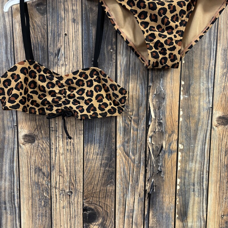 Leopard Print Bikini, Size: M (8)