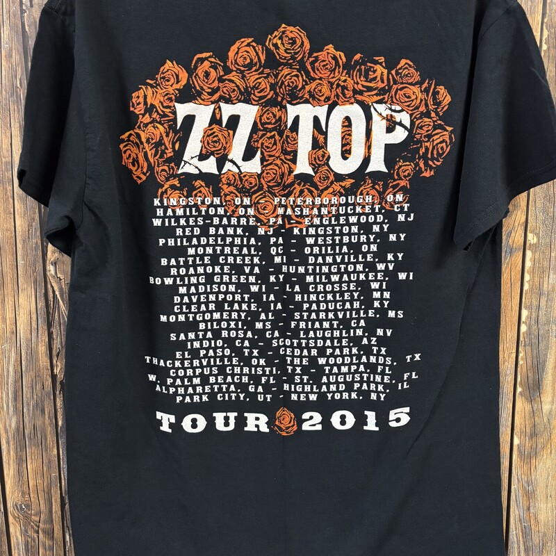 ZZ Top Tour Shirt, Size: M