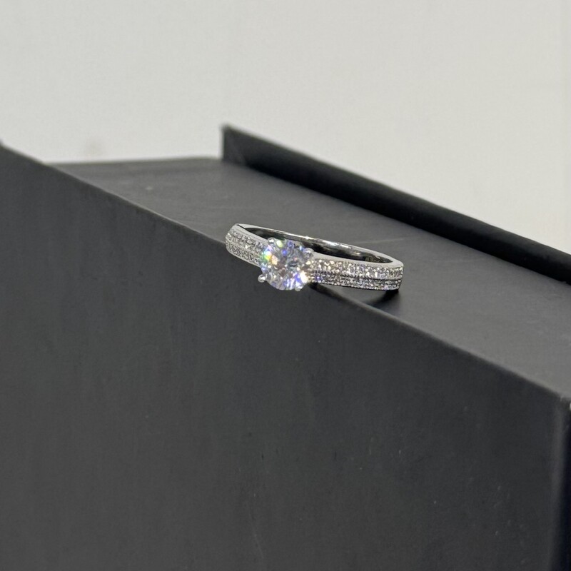 925 CZ Double Band Stone
