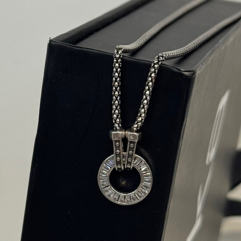 925 Faceted Round Circle
