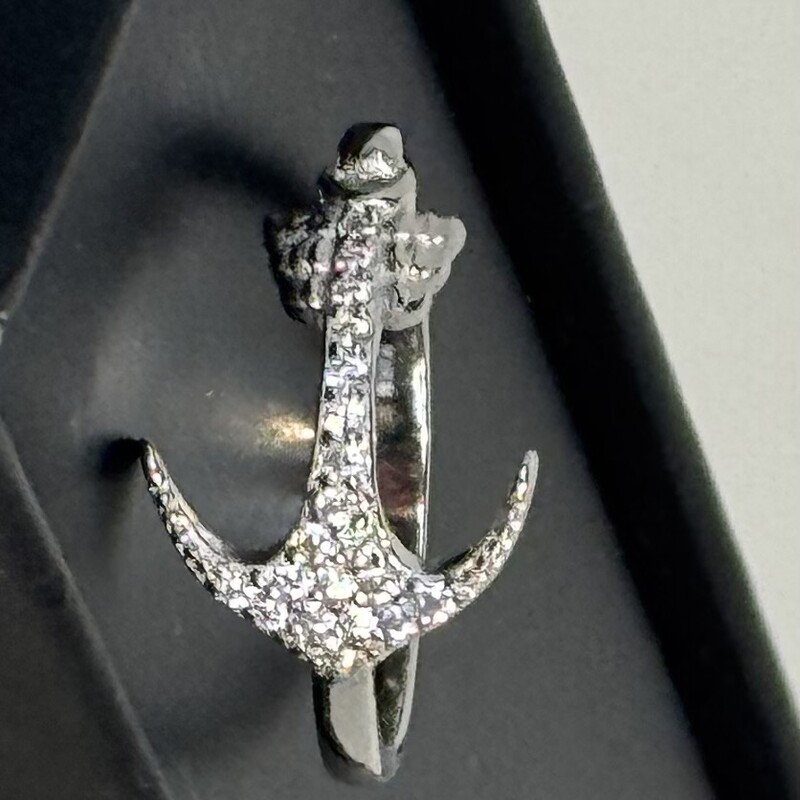 925 CZ Anchor Ring