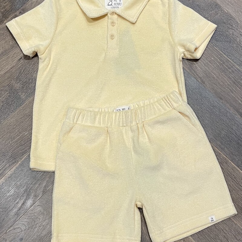 Me & Henry Terry Set, Cream, Size: 5-6Y
NEW