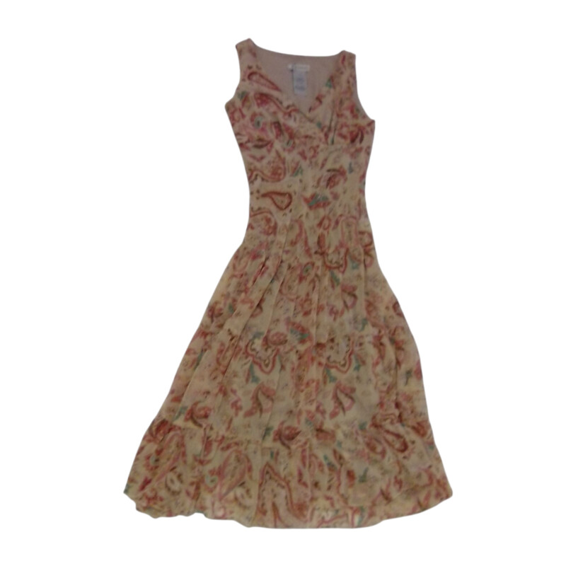 Dress: Beige Paisley