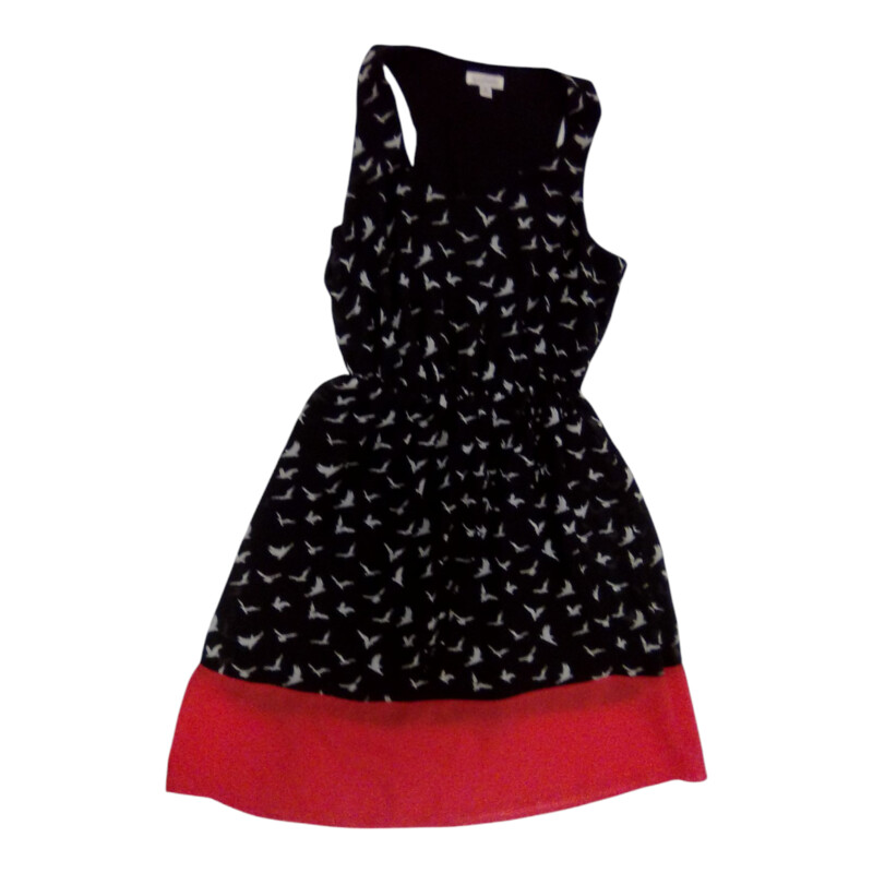 Dress: Black/White Birds