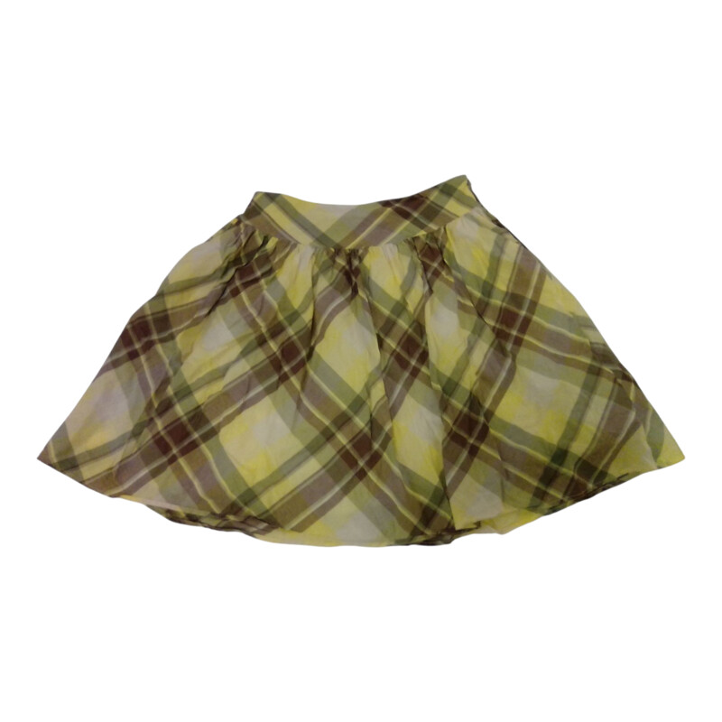 Skirt: Green Plaid