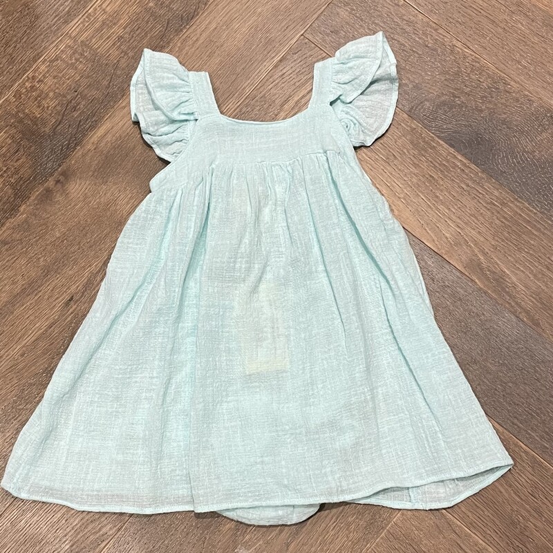 Vignette Shelby Dress With  Bloomer Shorts, Aqua
, Size: 9-12M