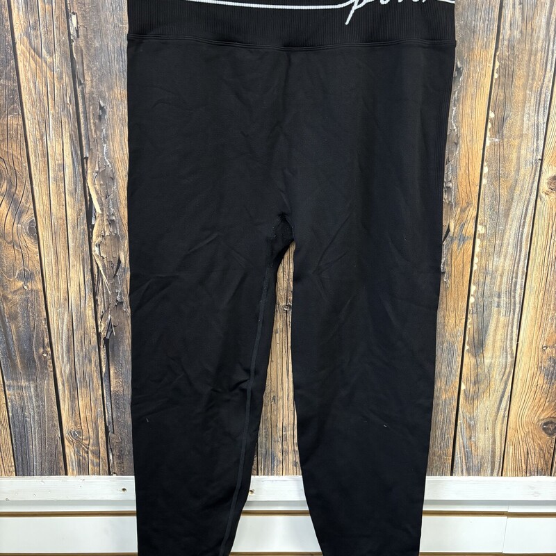 Black Pink Leggings, Size: XL